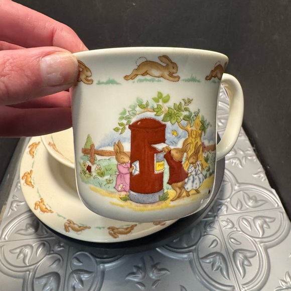 2002 Royal Doulton for Kids Bunnykins Cup Bowl Plate 3pcs - Picture 3 of 10